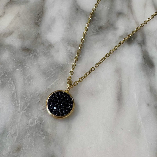 Black Spinel Pavé Necklace
