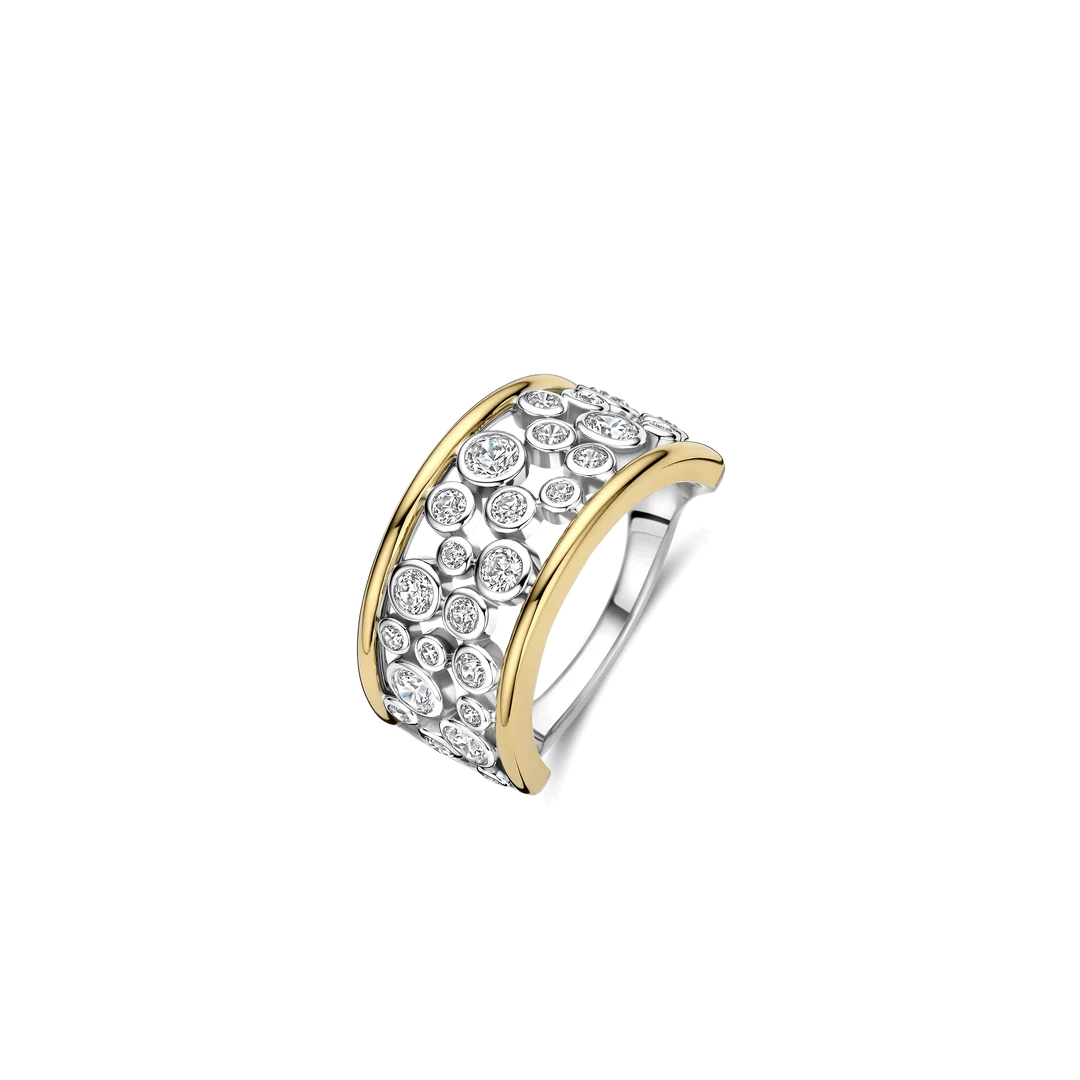 Gilded Multi Bezel Ring