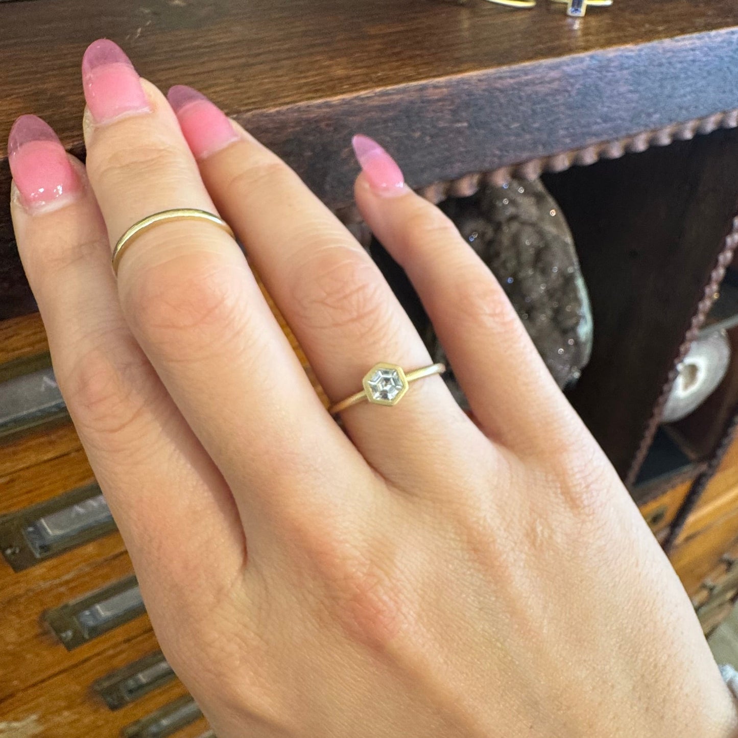 White Zircon Hexagon Yumdrop