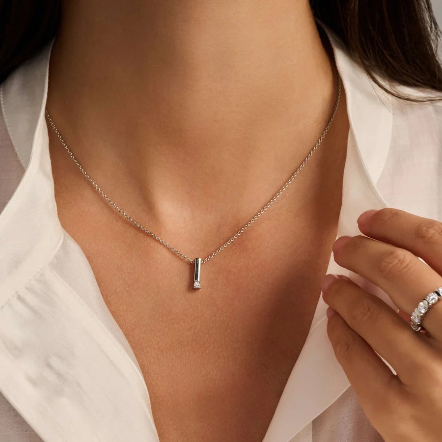 CZ Bar Necklace
