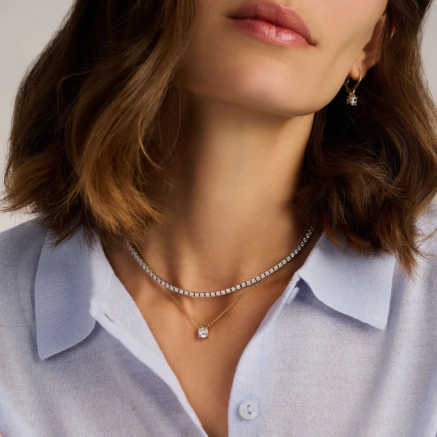 CZ Solitaire Necklace