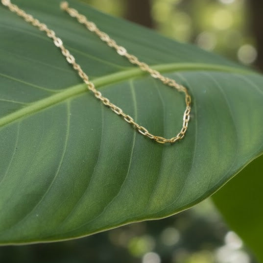 Oval Links Sparkle Chain