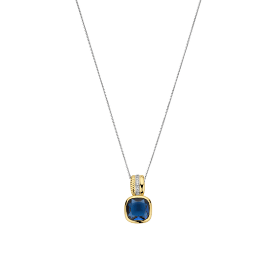 Blue Cushion Necklace