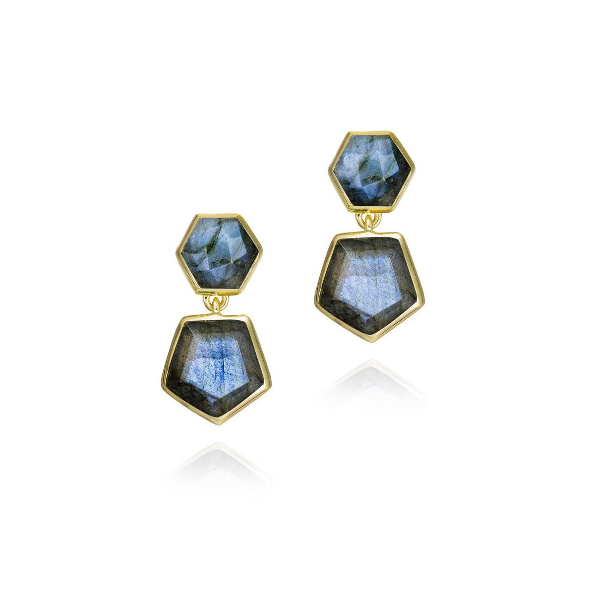 "Atlas" Hex Drop Earring