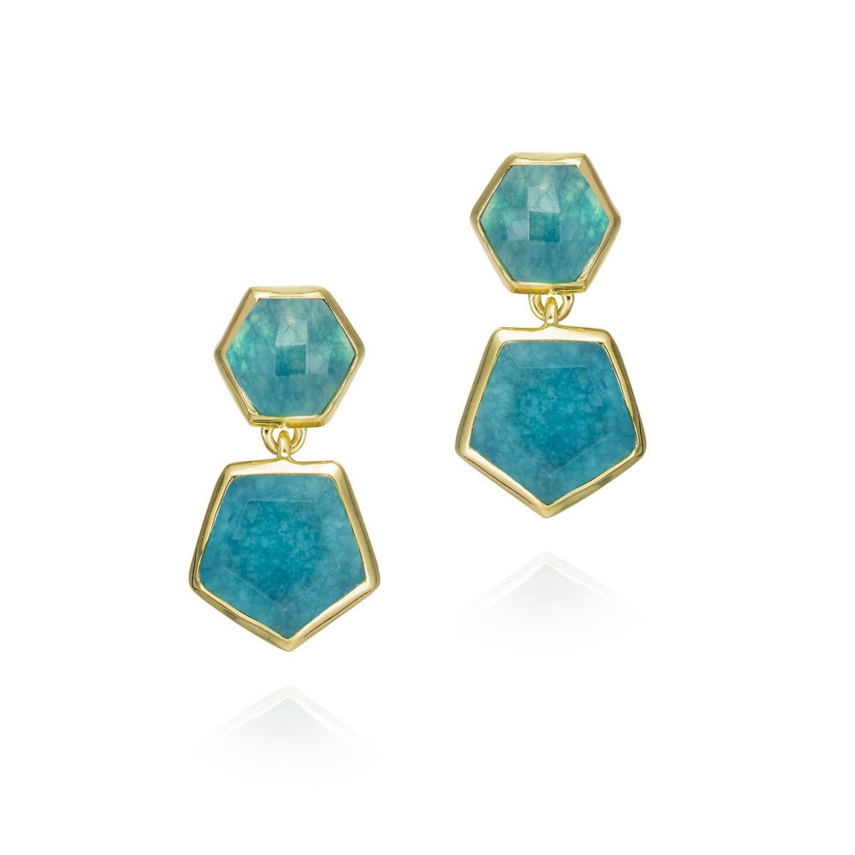 "Atlas" Hex Drop Earring