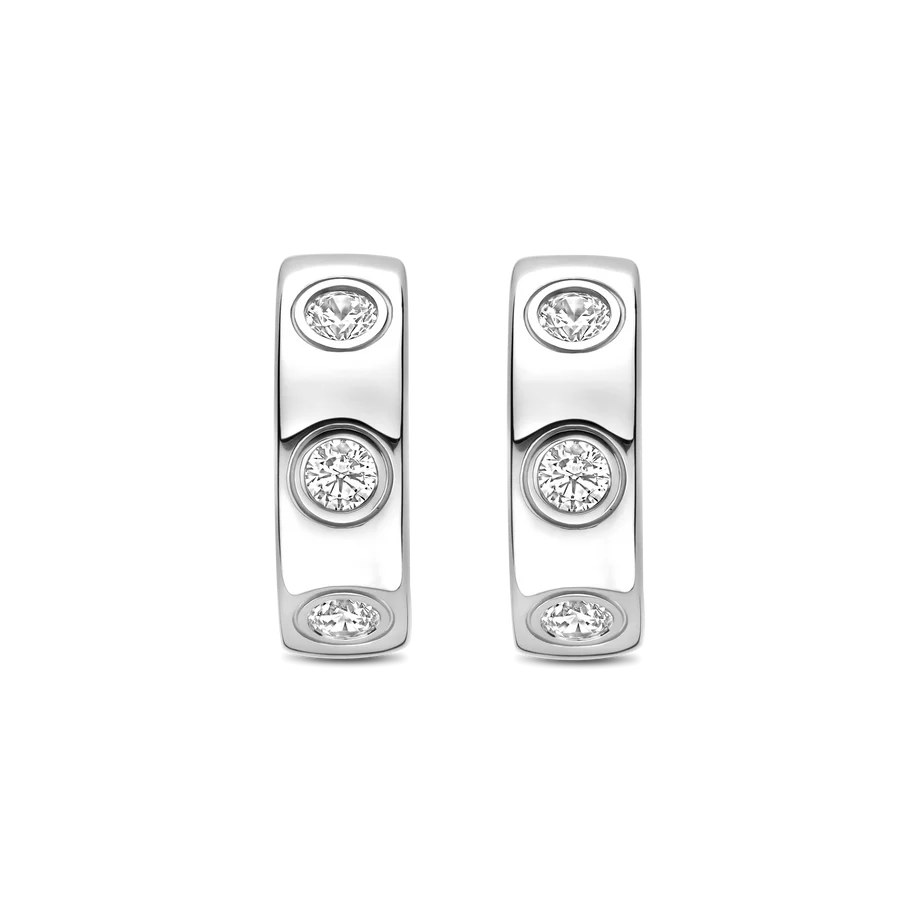 Flush CZ Hoops