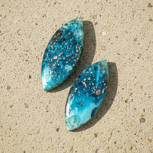 Confetti Chrysoccolla Pair
