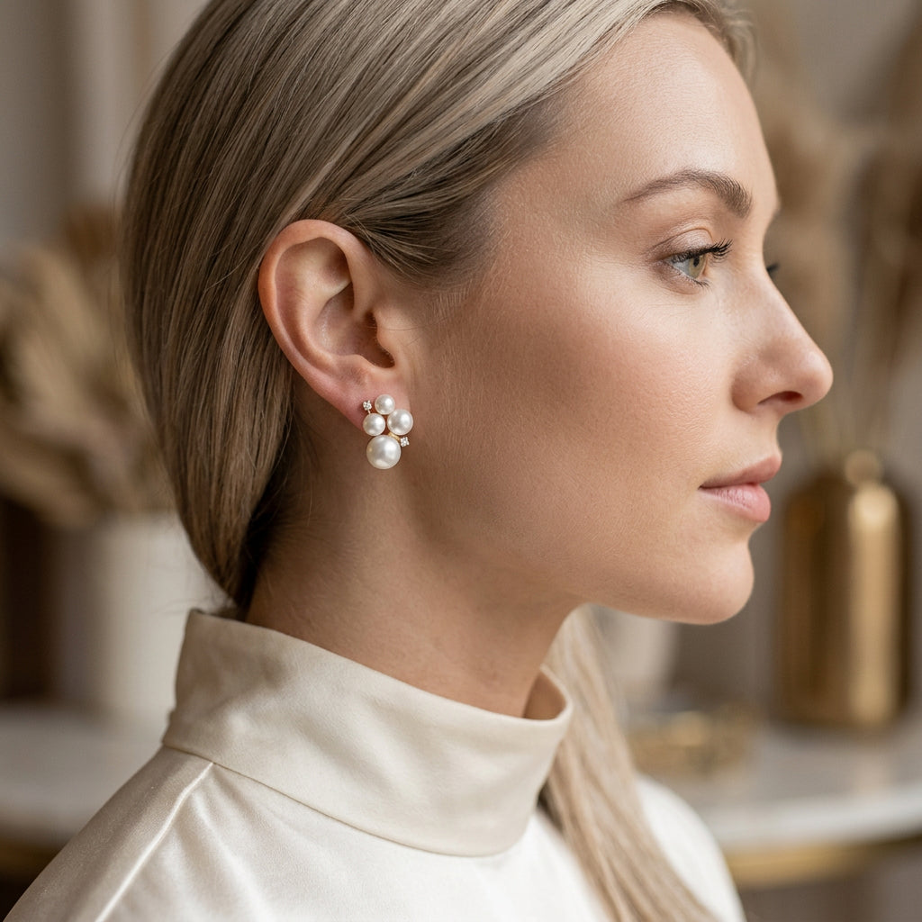 Freshwater Cultured Pearl Studs