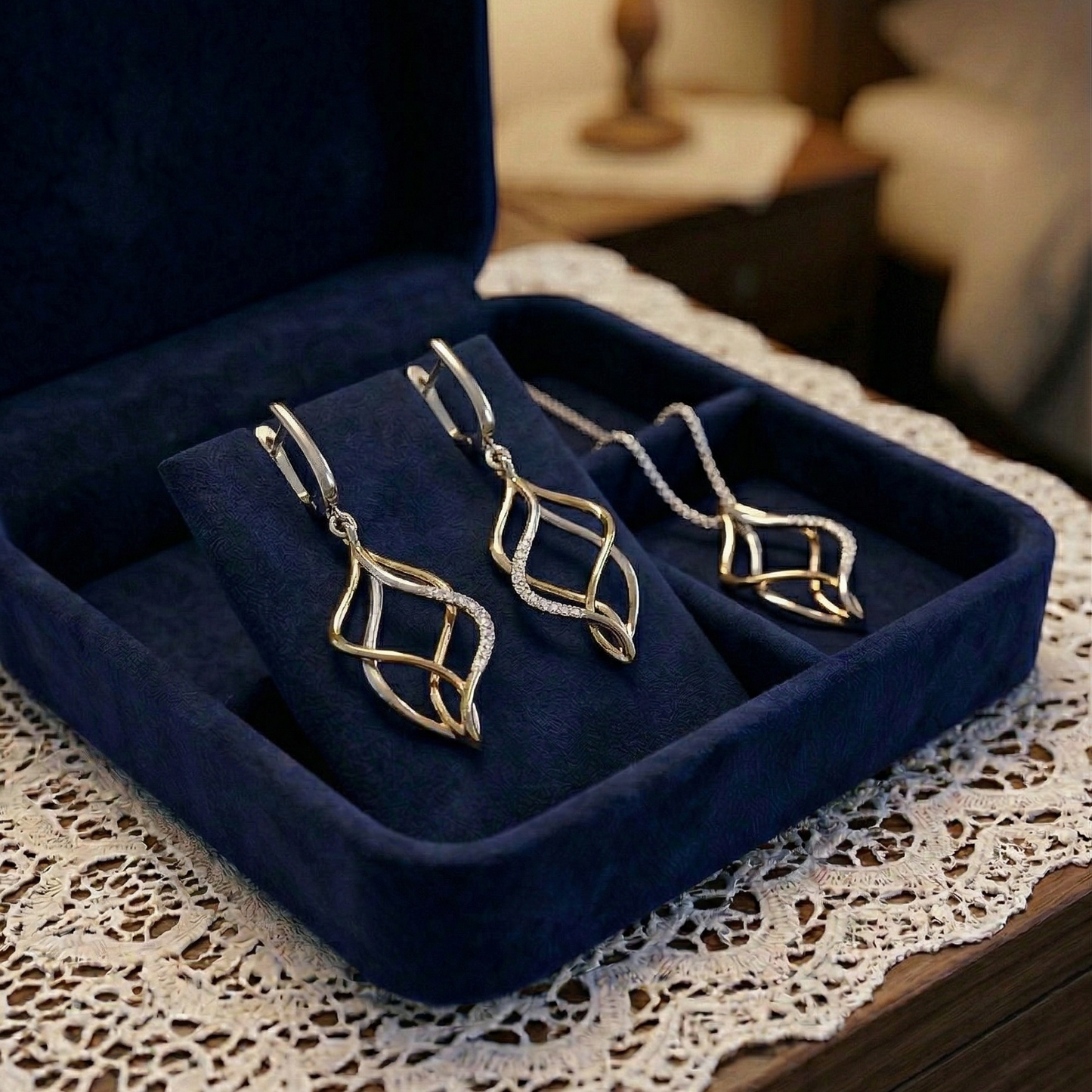 Diamond Freeform Pendant