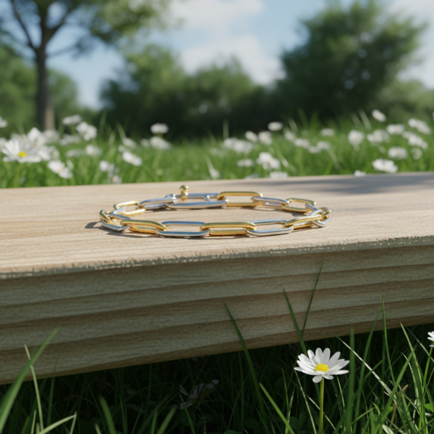 Paperclip Link Bracelet