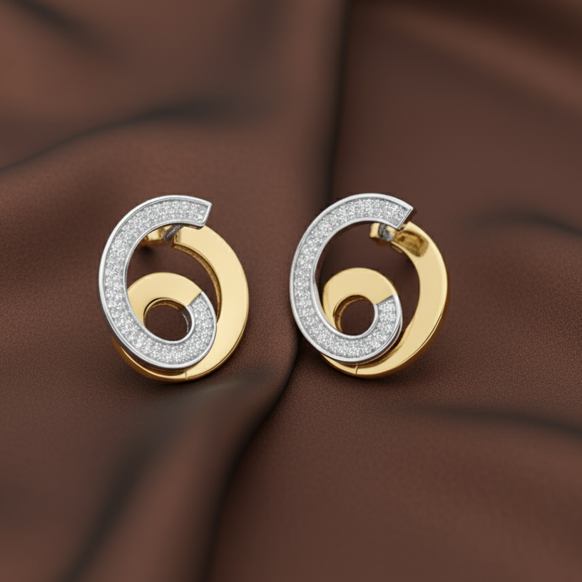 Double Swirl Earrings