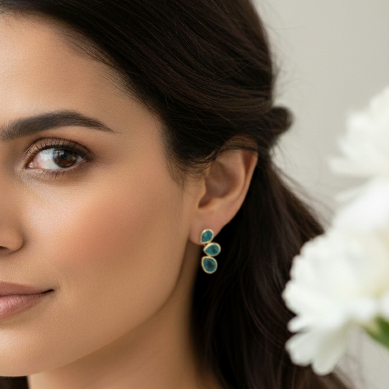 "Bella" Apatite Studs