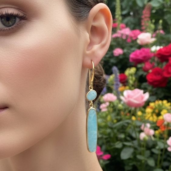 "Atlas" Two Stone Drops