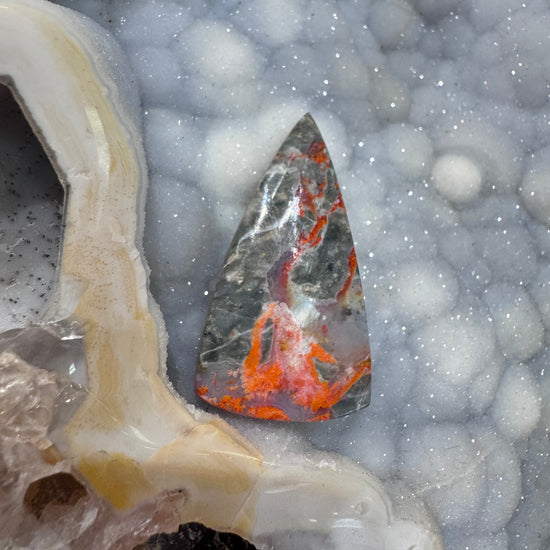 Lava Flow Jasper 21.39ct Triangle