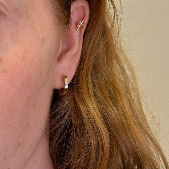 Channel Solitaire Huggie Hoops