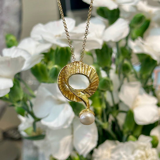 "Seaweed" Pearl Pendant