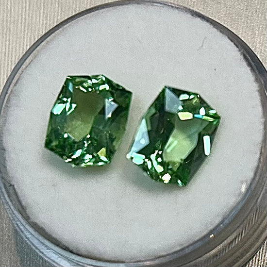 Hexagon Peridot Pair 2.75 ctw
