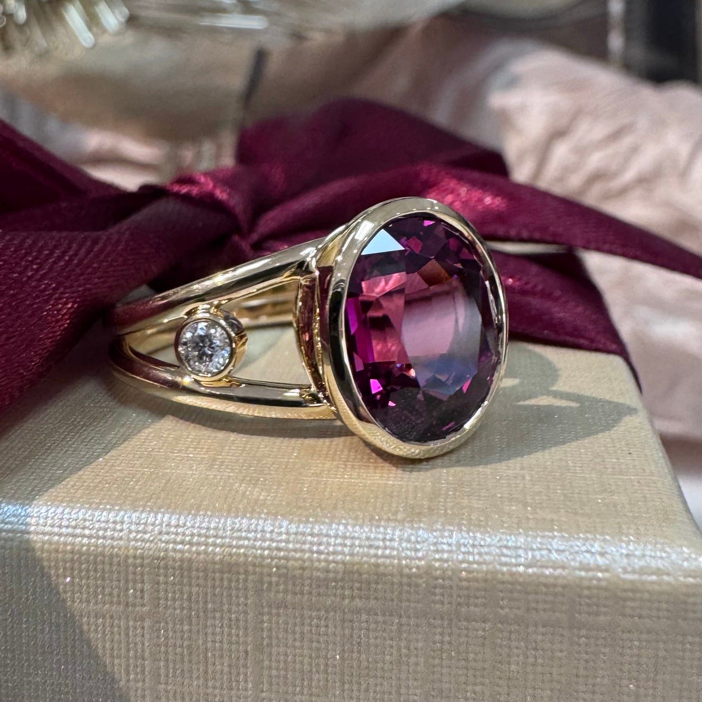 "Bardot" Garnet Ring