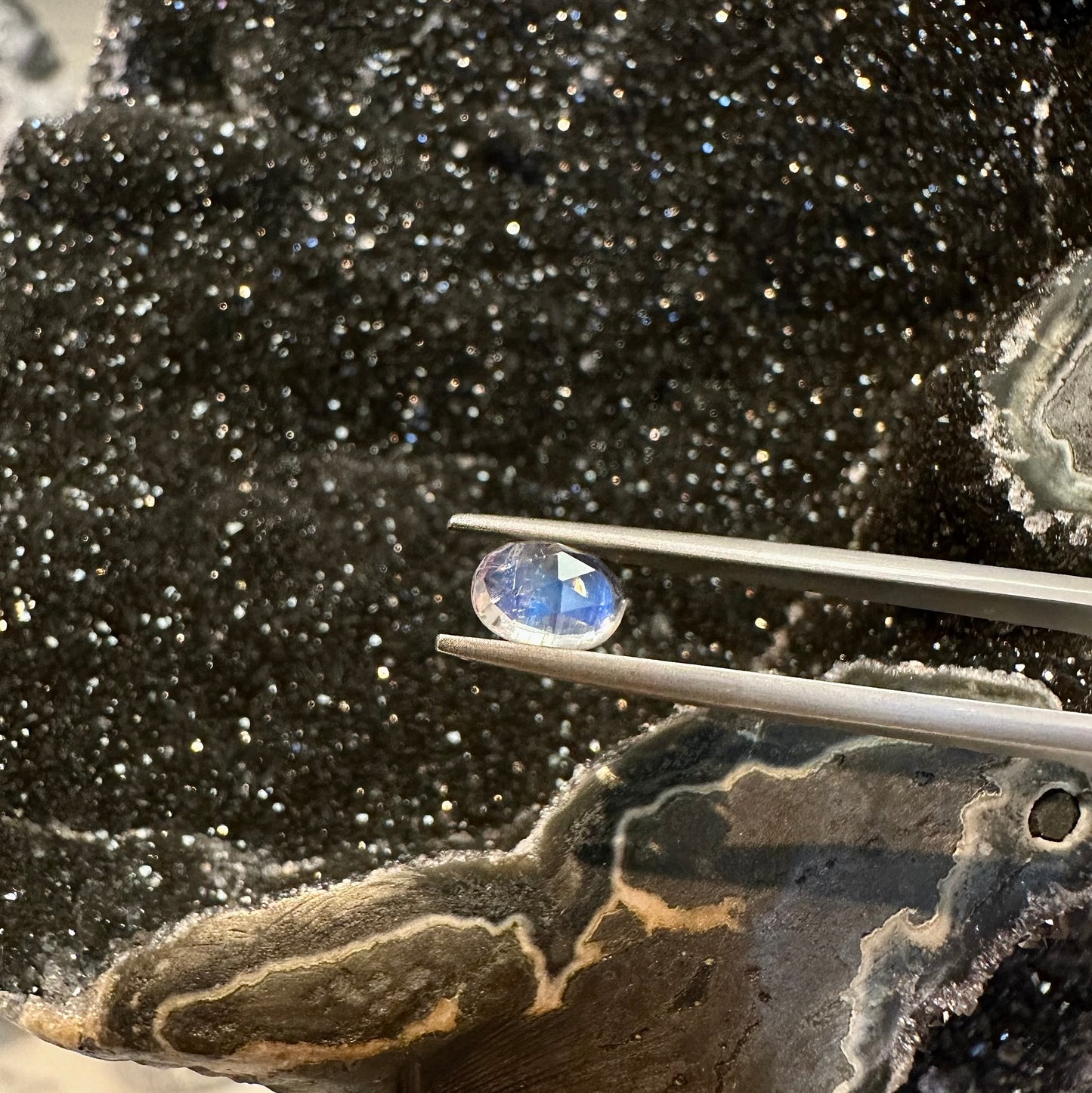 Faceted Oval Moonstone