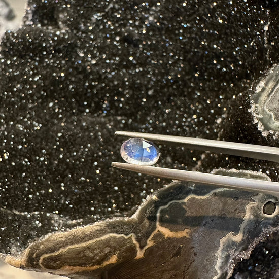 Faceted Oval Moonstone