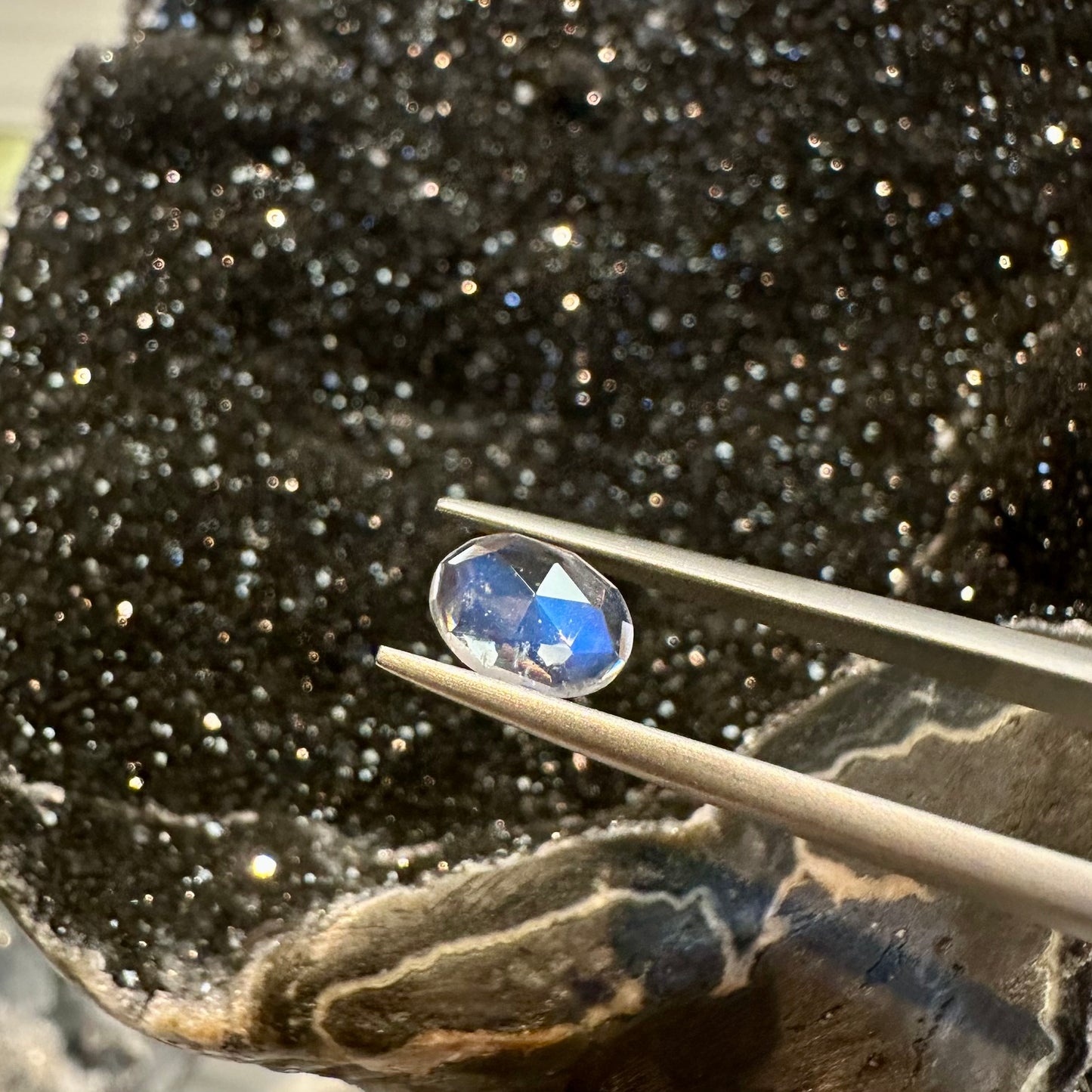 Faceted Oval Moonstone