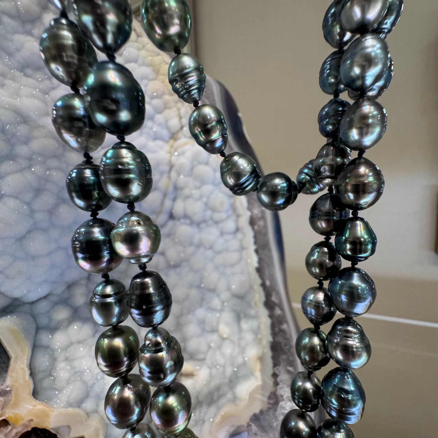 Plumb Silver Original Tahitian Pearl Necklace