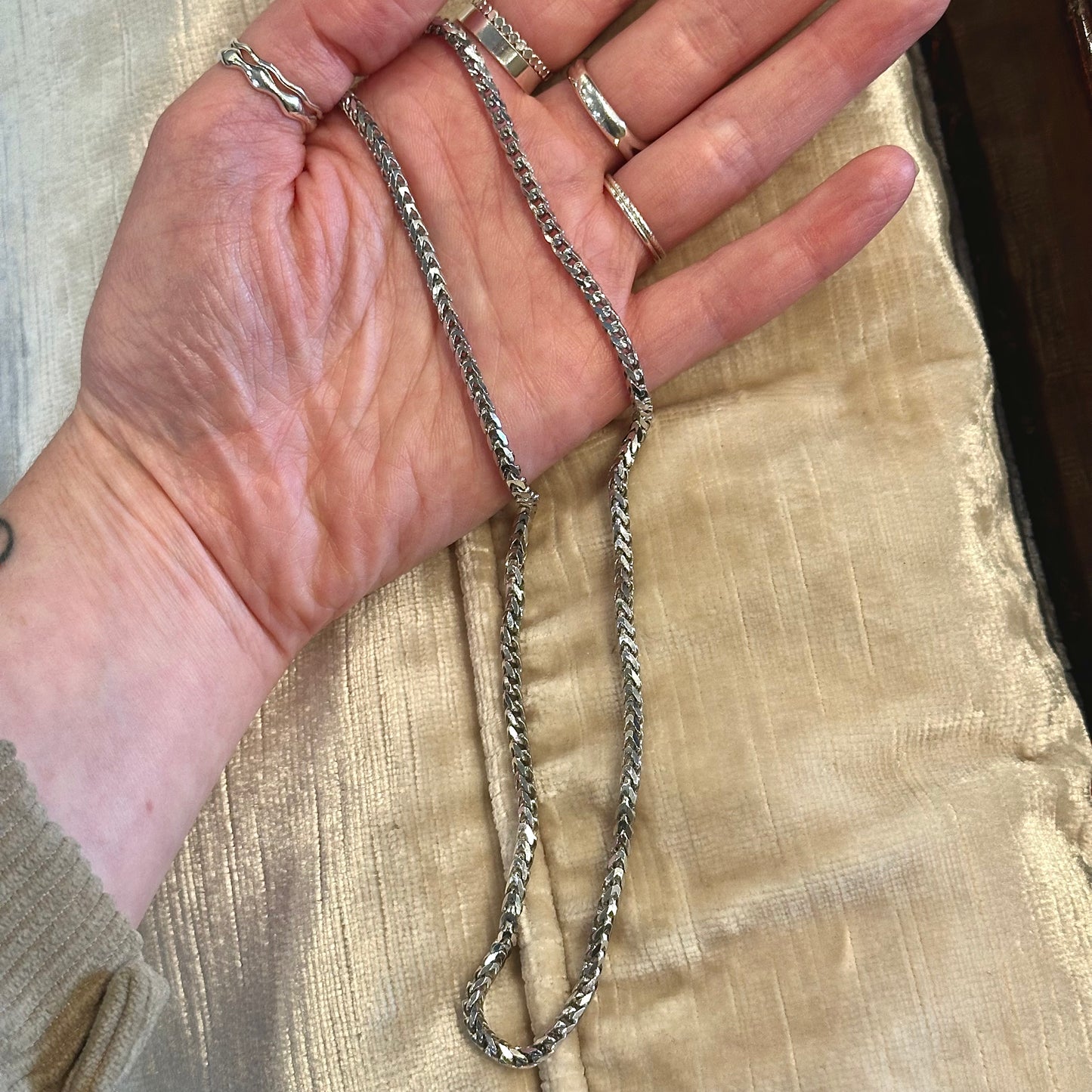 Square Diamond Cut Franco Chain