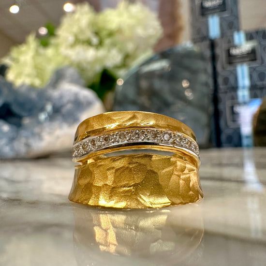 Hammered Wave Ring