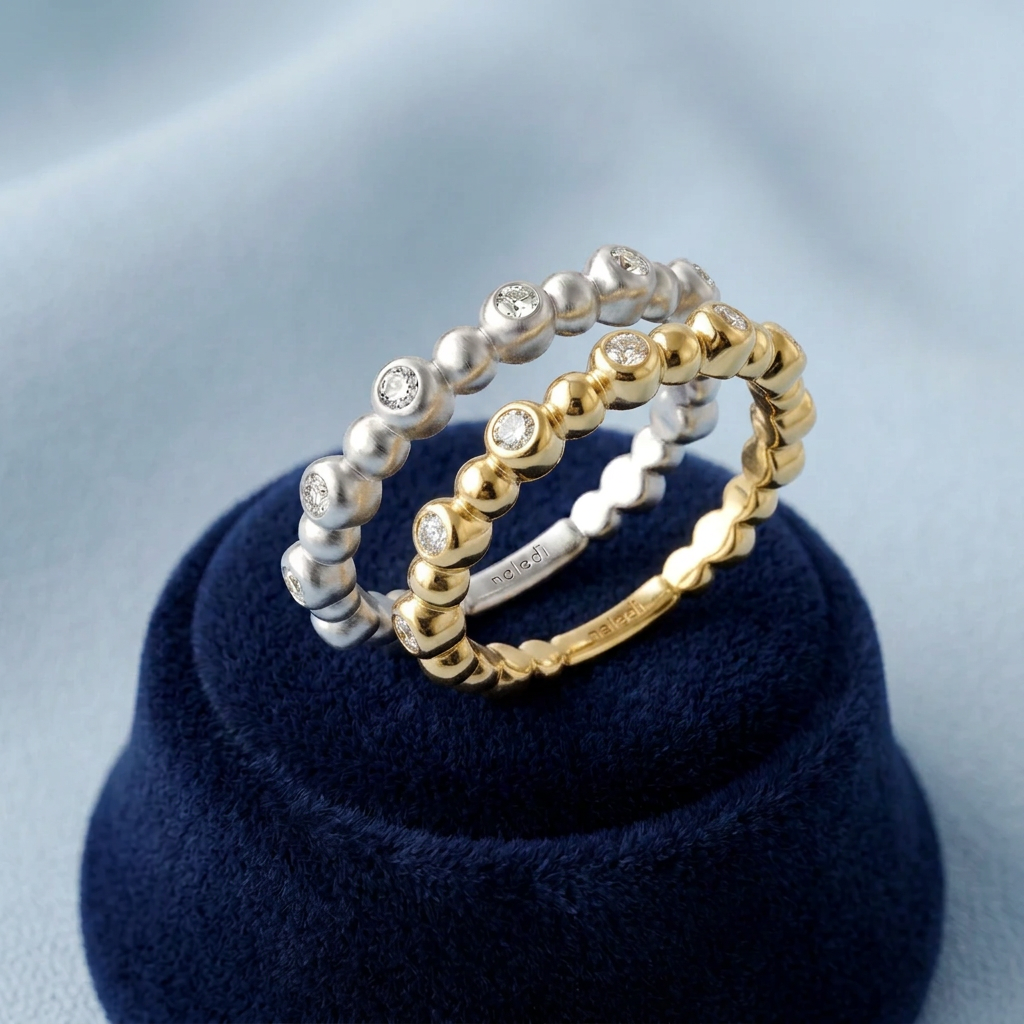 "Bari" Diamond Bezel Band