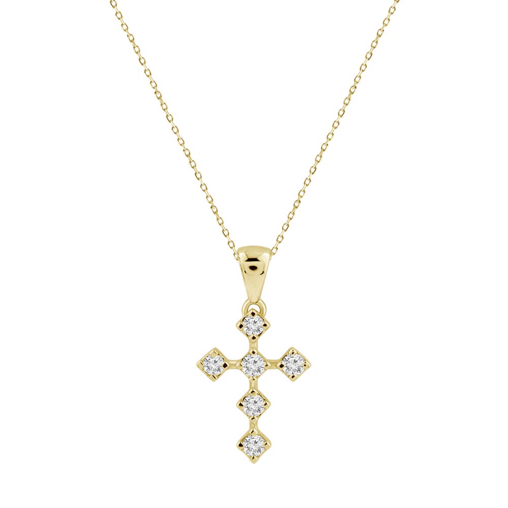 Constellation Diamond Cross Necklace