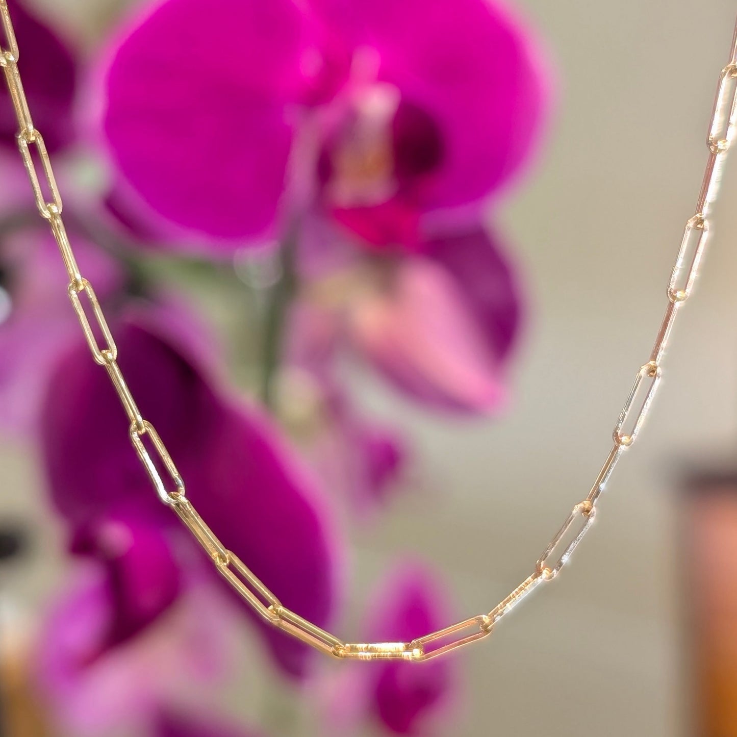 Paperclip Chain, 18k