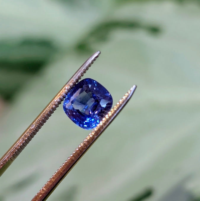 Cushion Cut Blue Sapphire, 1.52cts