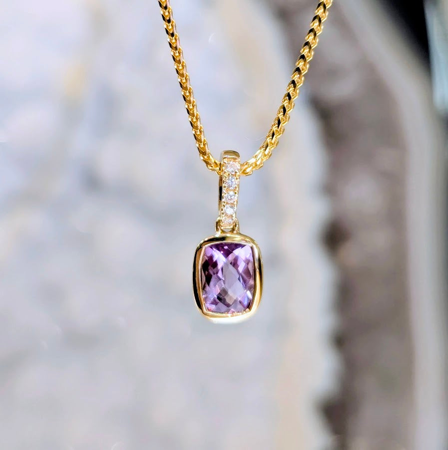 Lavender Amethyst Pendant
