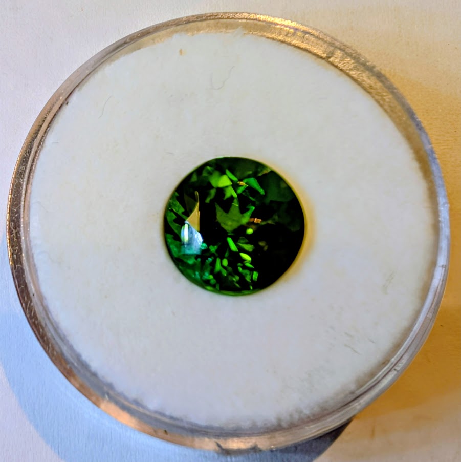 Round Dark Green Tourmaline