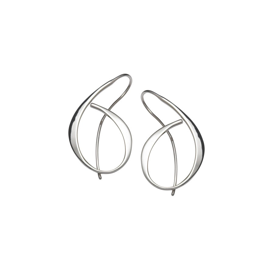 Photo of "Allegro" Earrings in a decorative scene, designed by , available at Plumb Gold & Plumb Silver