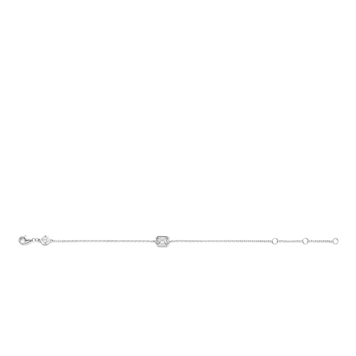 Photo of Cubic Zirconia Bracelet in a decorative scene, designed by , available at Plumb Gold & Plumb Silver