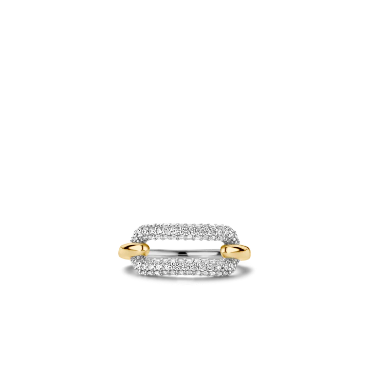 Photo of Cubic Zirconia Oval Ring in a decorative scene, designed by , available at Plumb Gold & Plumb Silver