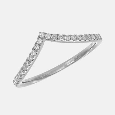Photo of "Gigi" Chevron Diamond Band in a decorative scene, designed by -, available at Plumb Gold & Plumb Silver
