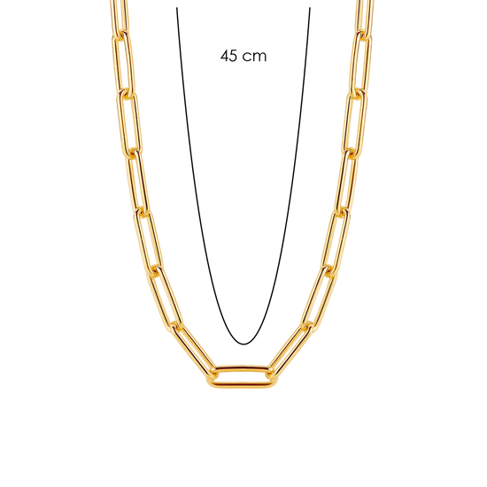 Photo of Large Paperclip Chain in a decorative scene, designed by -, available at Plumb Gold & Plumb Silver