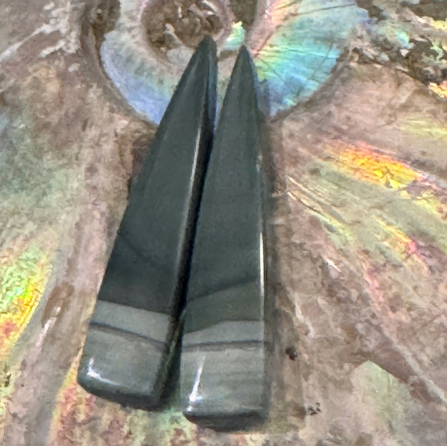 Blue Mountain Jasper Pair Spear