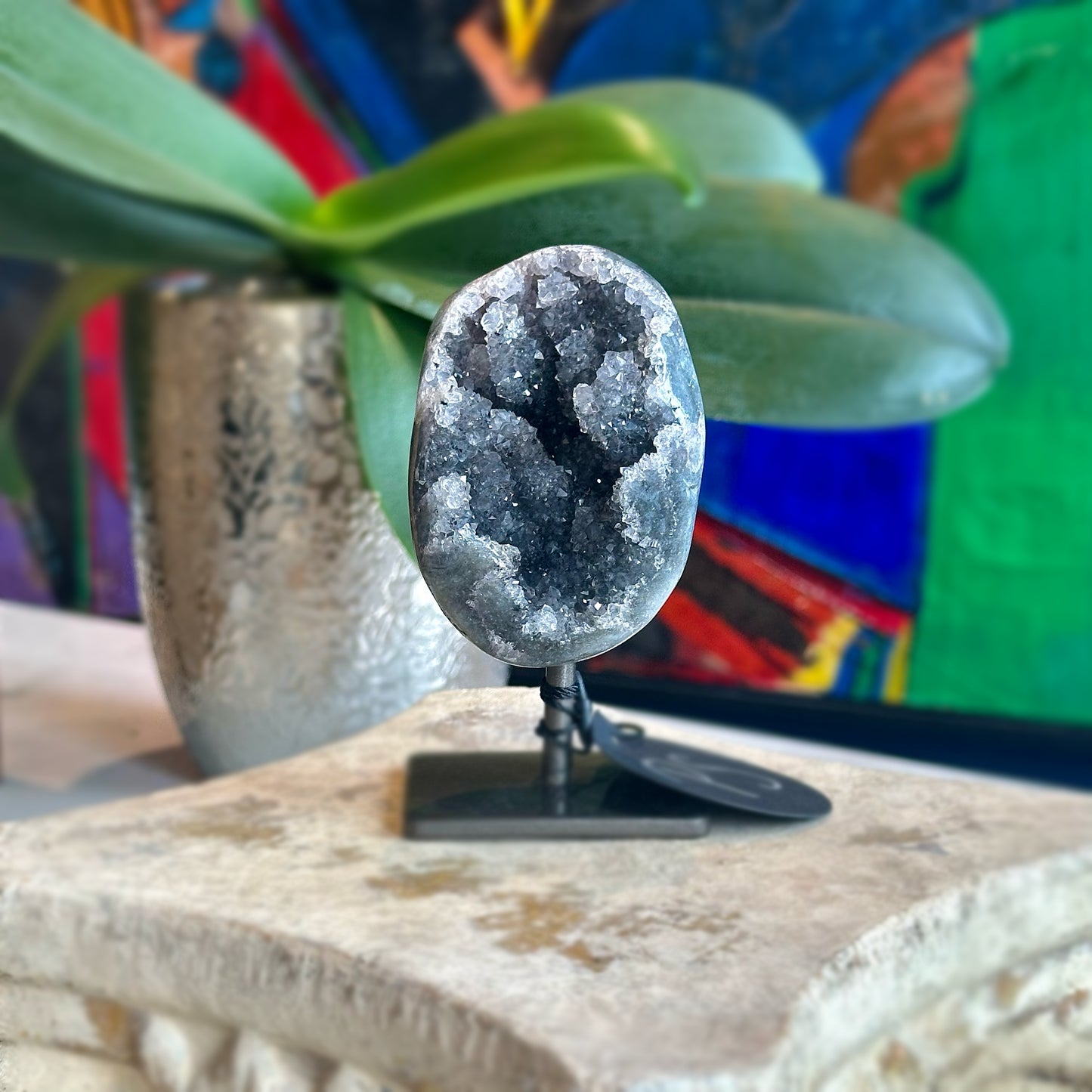 Mini Geode on Stand