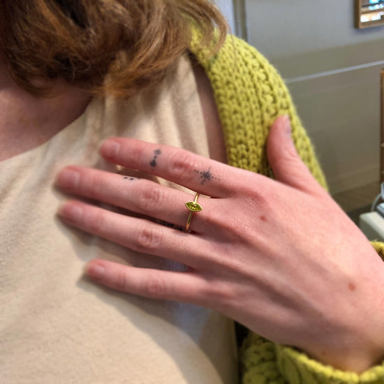 Kim Collins Canary Tourmaline Ring