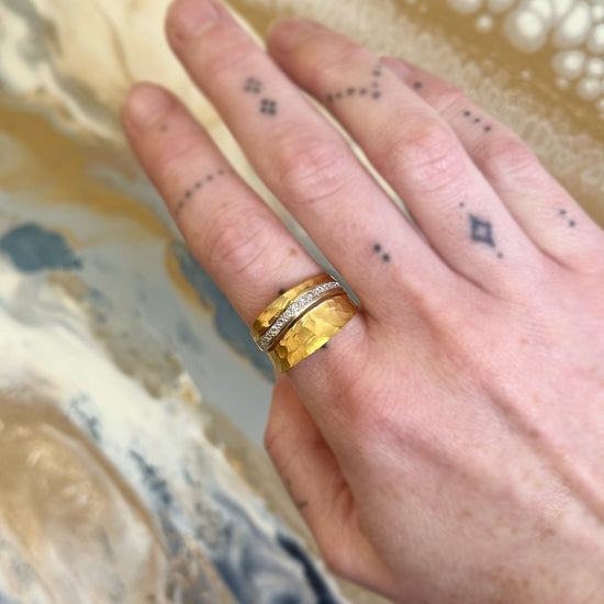 Hammered Wave Ring