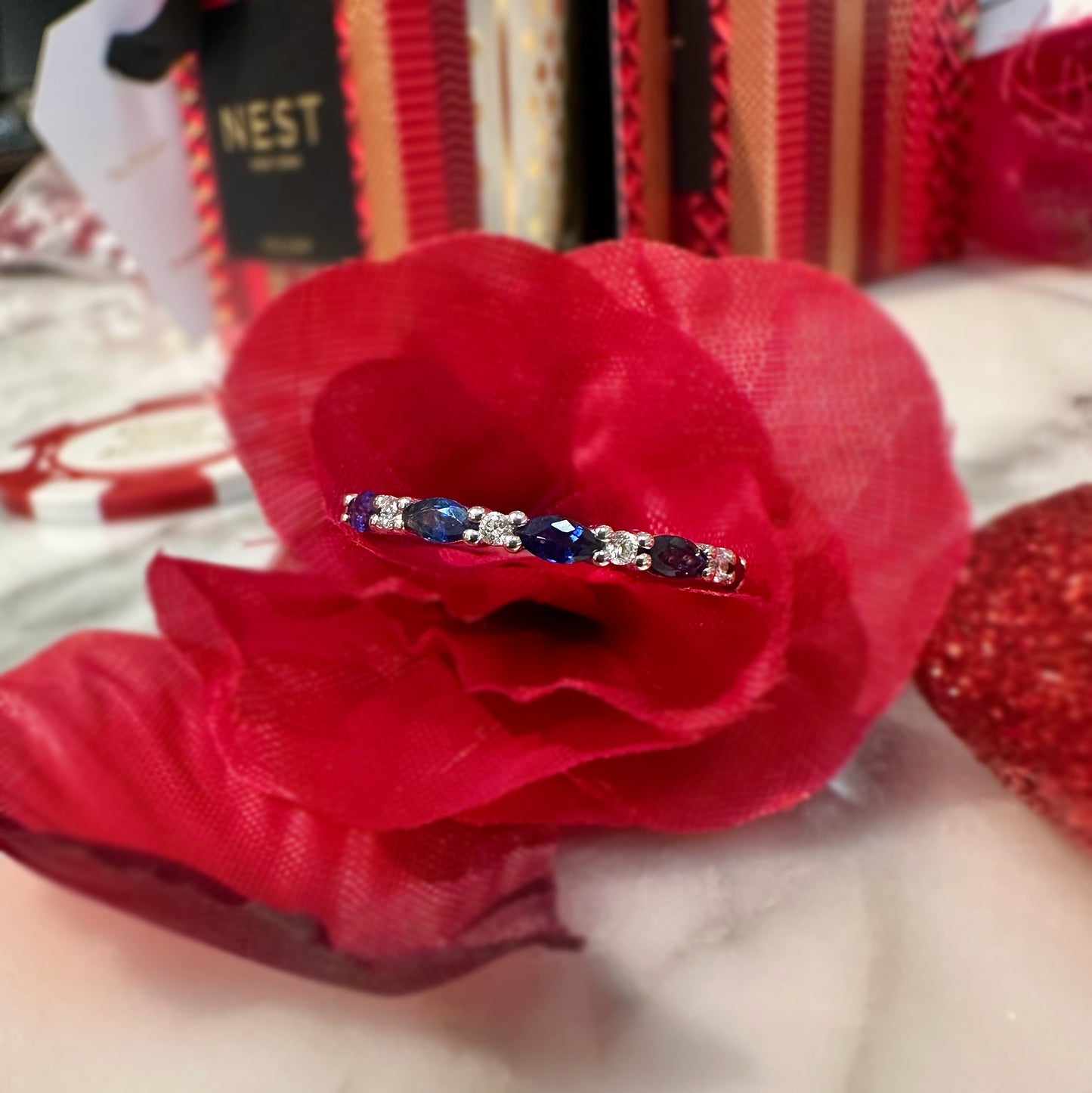 Marquise Sapphire Band