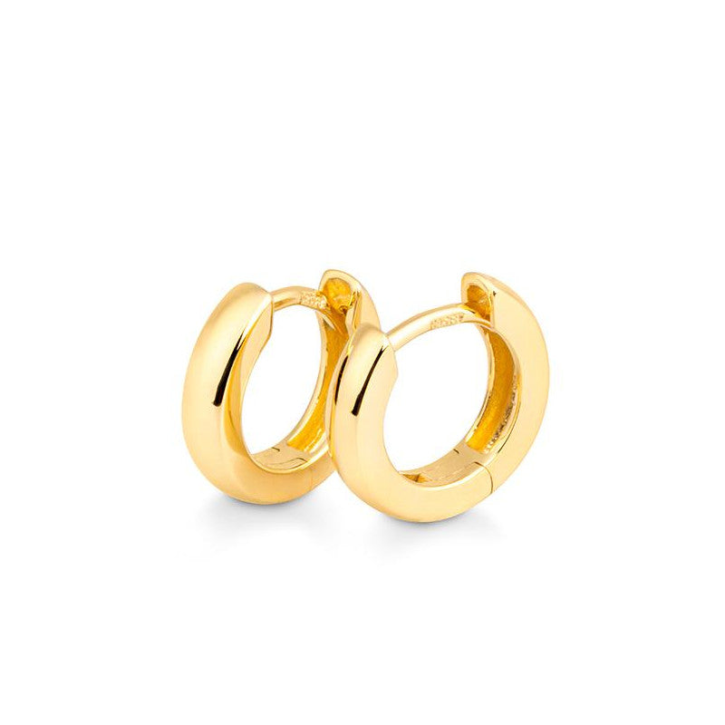 Flat Huggie Hoops