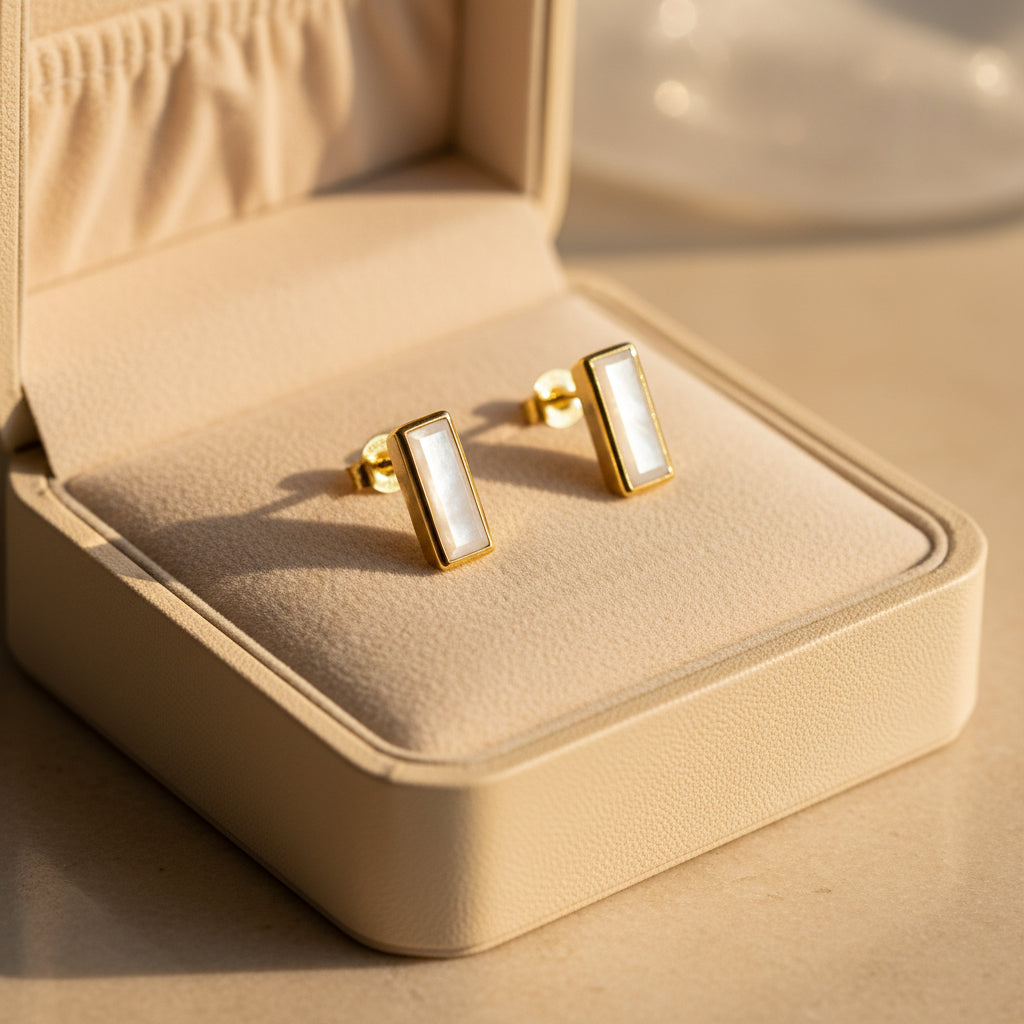 "Empire" Gemstone Stud