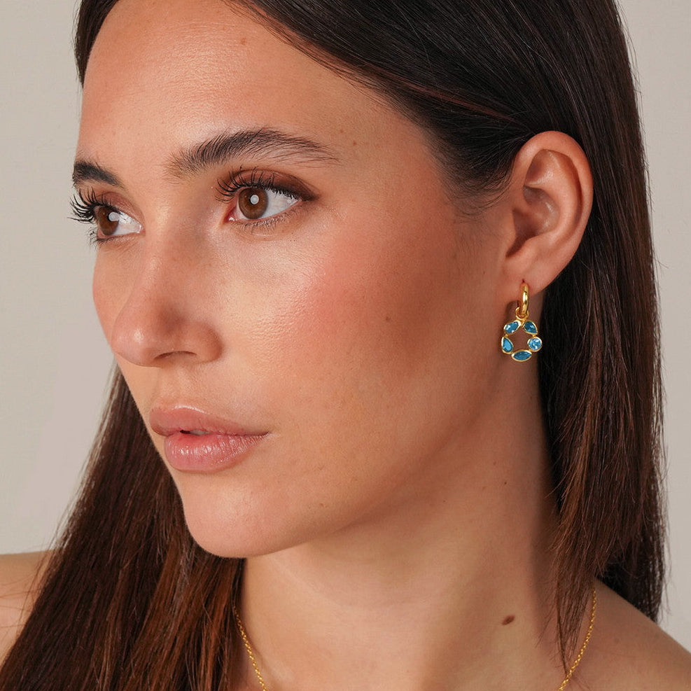 "Morning" Apatite Earrings