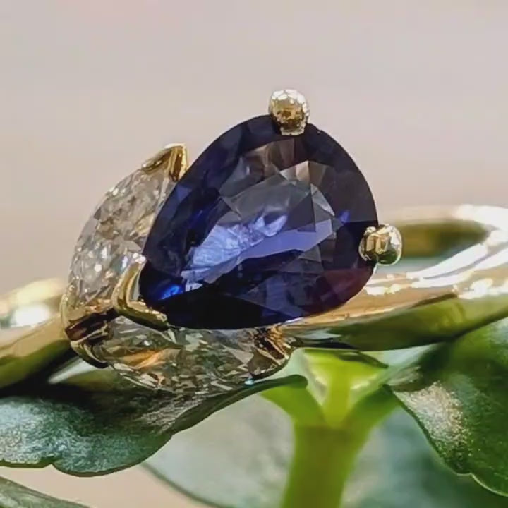 Load and play video in Gallery viewer, &amp;quot;Luann&amp;quot; Sapphire Ring
