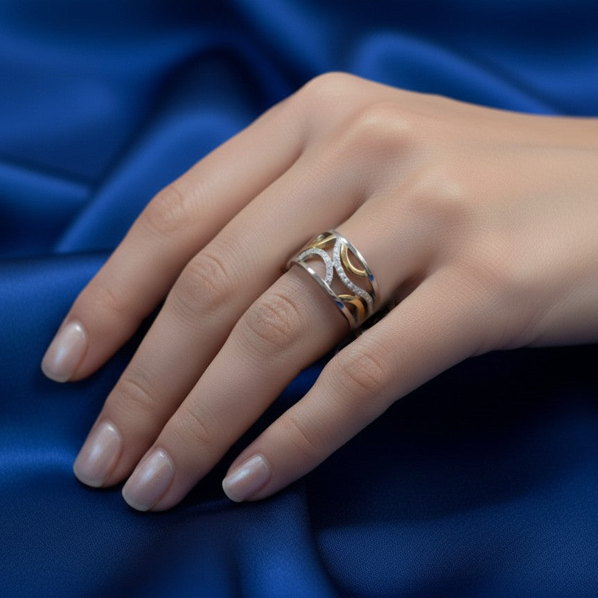 Diamond Bubbles Ring