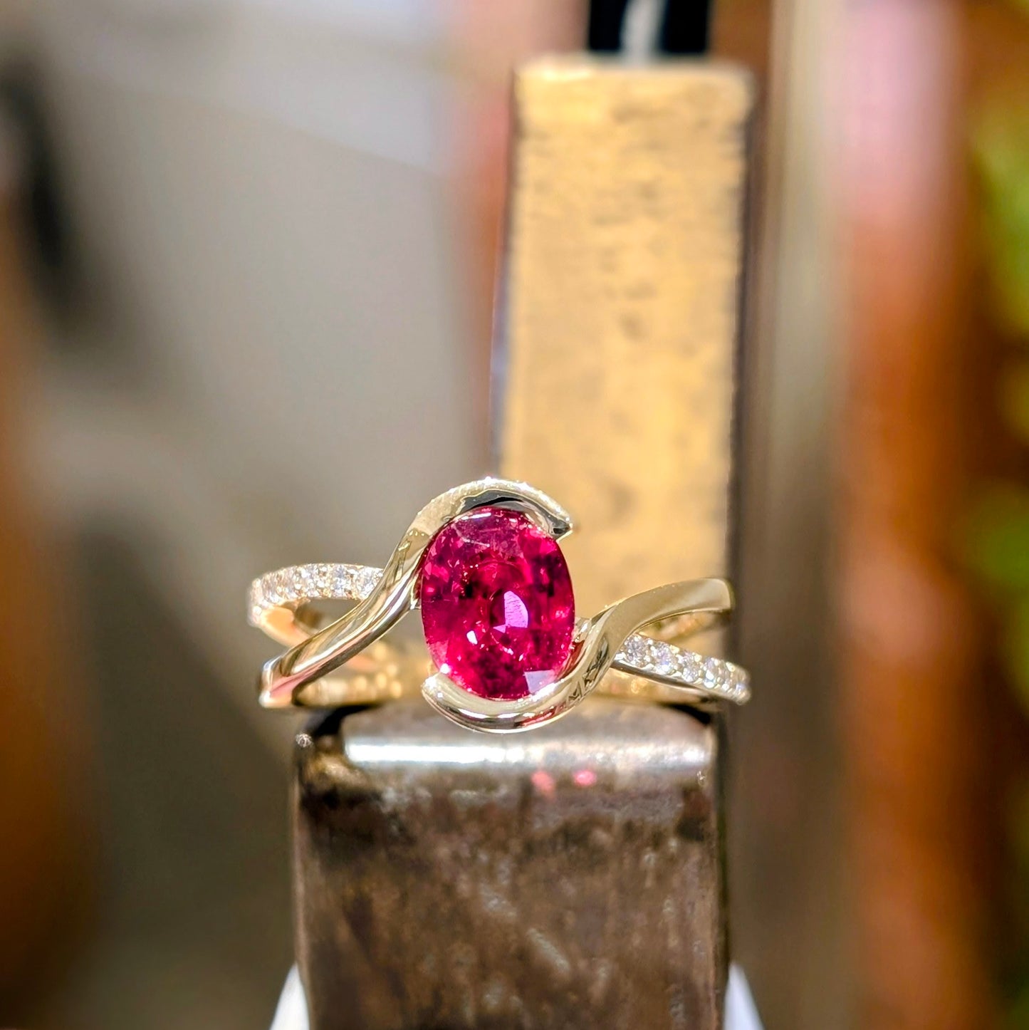 "Zoe" Red Spinel Ring